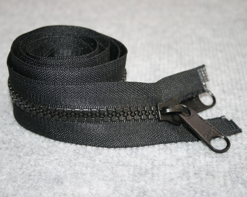 Zip #10 Moulded OE DP 198cm Black 780